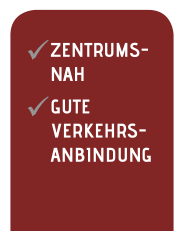 Zentrumsnah, gute Verkehrsanbindung